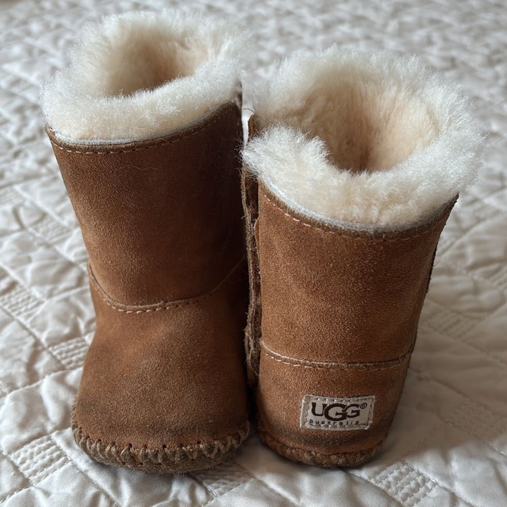 UGG Tan Sheepskin Infant Booties